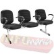 Poltronas Chrome Longarinas cromadas costuras decorativas